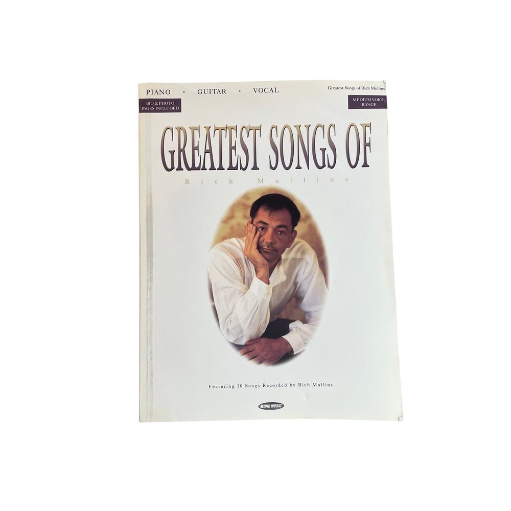 Songbook Rich Mullins Greatest Songs  Piano Vocal Guitar 30 Songs 2000 Christian